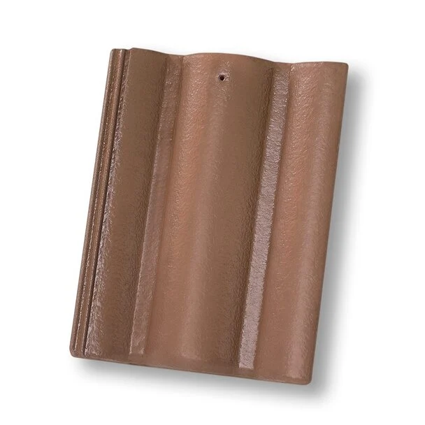 OS-RFT-006 · Double-groove roof tile · Deep Brown