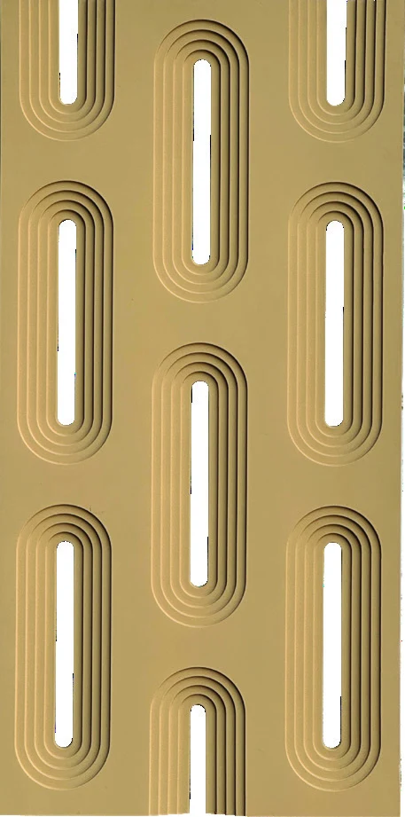 AB PU 02 · Rounded linear PU Wall Panel · Sand Beige