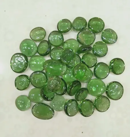 Green Glass Pebbles — OS-PB-017
