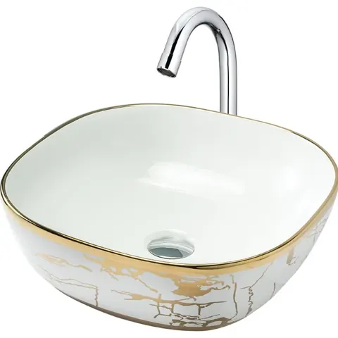 DRIP(GOLDEN-02) Designer Basin — OS-BS-DRIP-GOLDEN-02