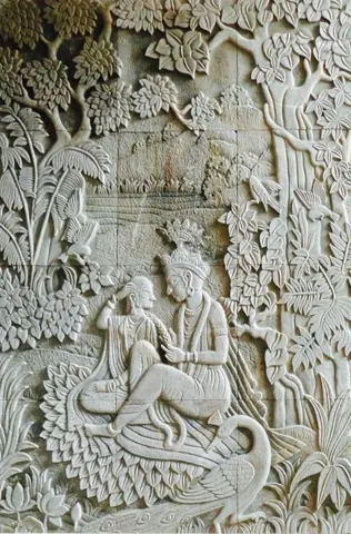 Musical Figure Garden Stone Relief — OS-SM-028