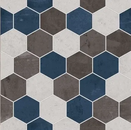 OMT HEXA CLASSIC AZUL original tile surface