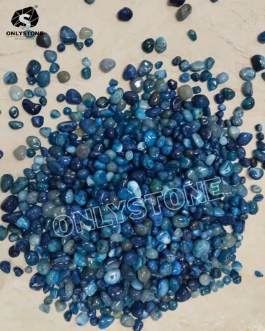 Blue Onyx Pebbles — OS-PB-020