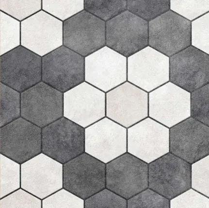 OMT HEXA SEGART NERO original tile surface