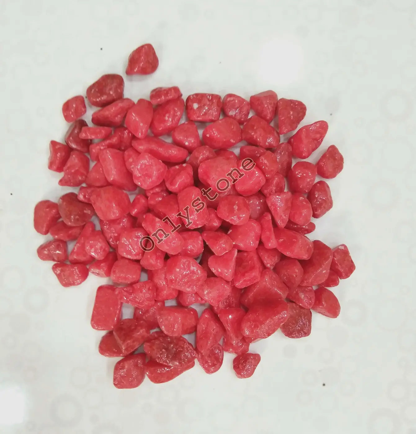 Red Decorative Pebbles — OS-PB-013 Coloured & Glass Pebbles