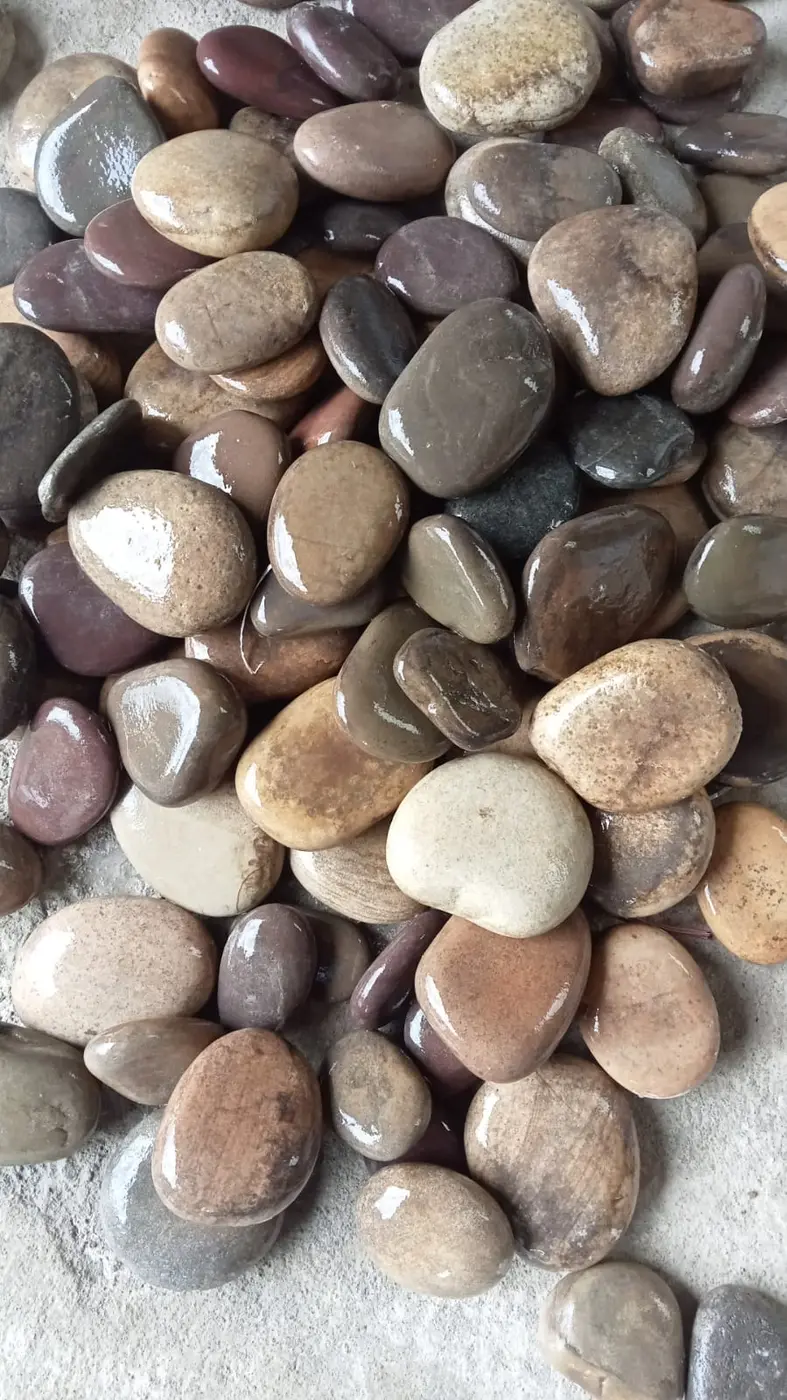 Natural River Mix Pebbles — OS-PB-008 Landscape Pebbles