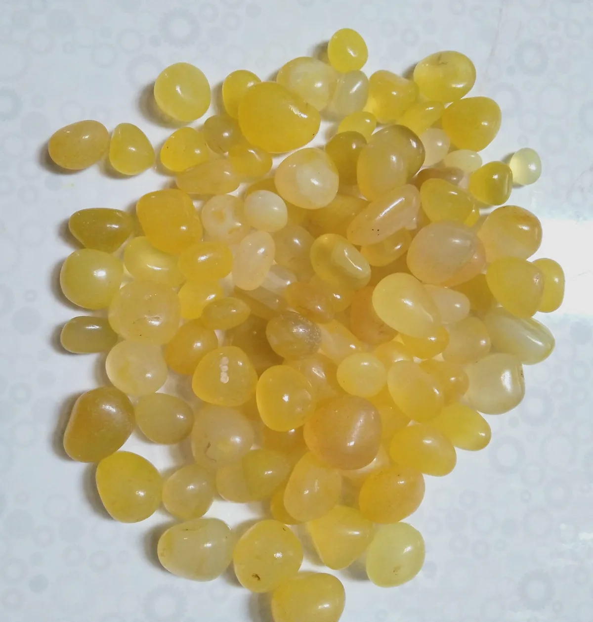 Yellow Polished Pebbles — OS-PB-029 Polished Pebbles