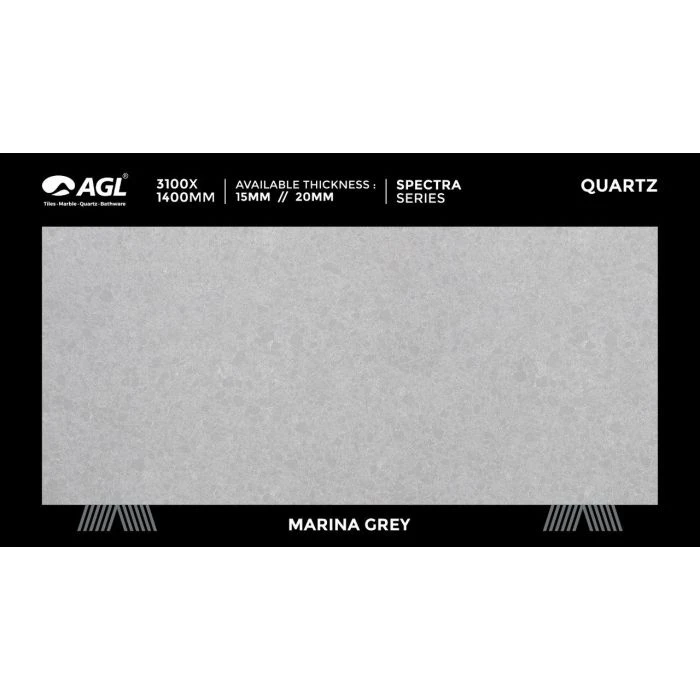 AGL Marina Grey Quartz — OS-QZ-032, view 3