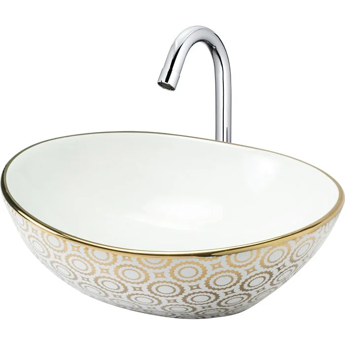 LOTUS(GOLDEN-01) Designer Basin — OS-BS-LOTUS-GOLDEN-01 Designer Basins
