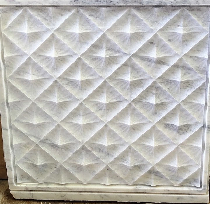 Pyramidal Diamond Stone Relief — OS-SM-098 Relief Panels