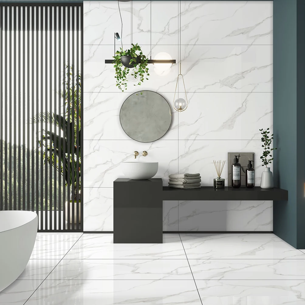 OMT CLARK STATUARIO END catalogue application illustration