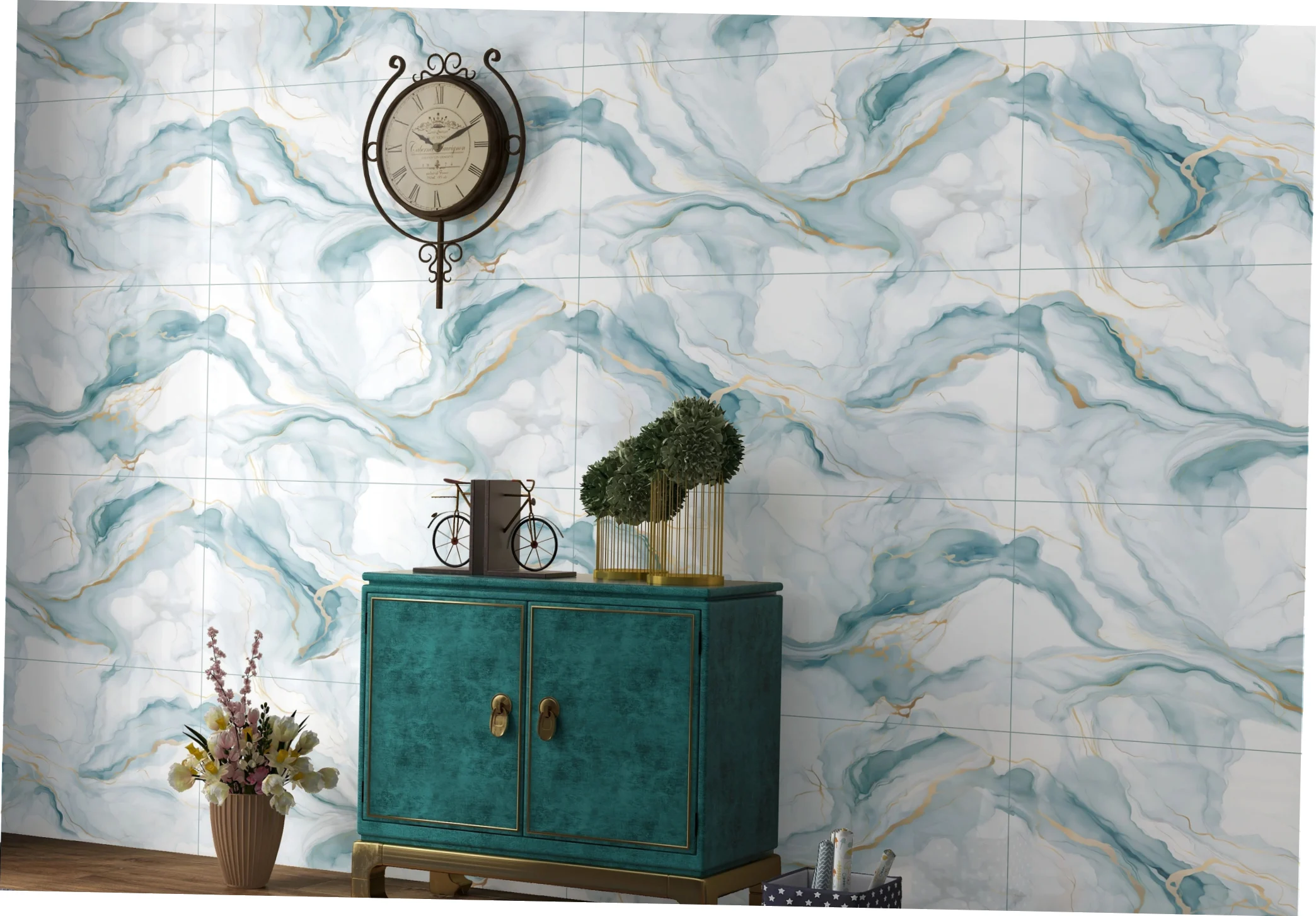 OMT FLOW AQUA GOLD catalogue application illustration
