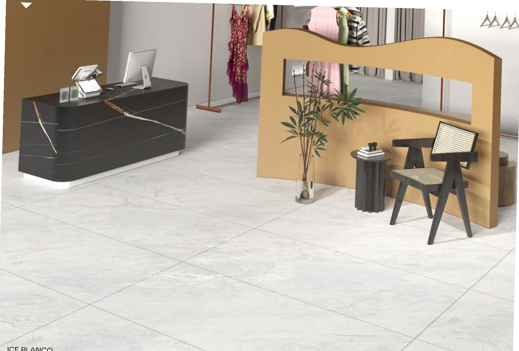 OMT ICE BLANCO catalogue application illustration
