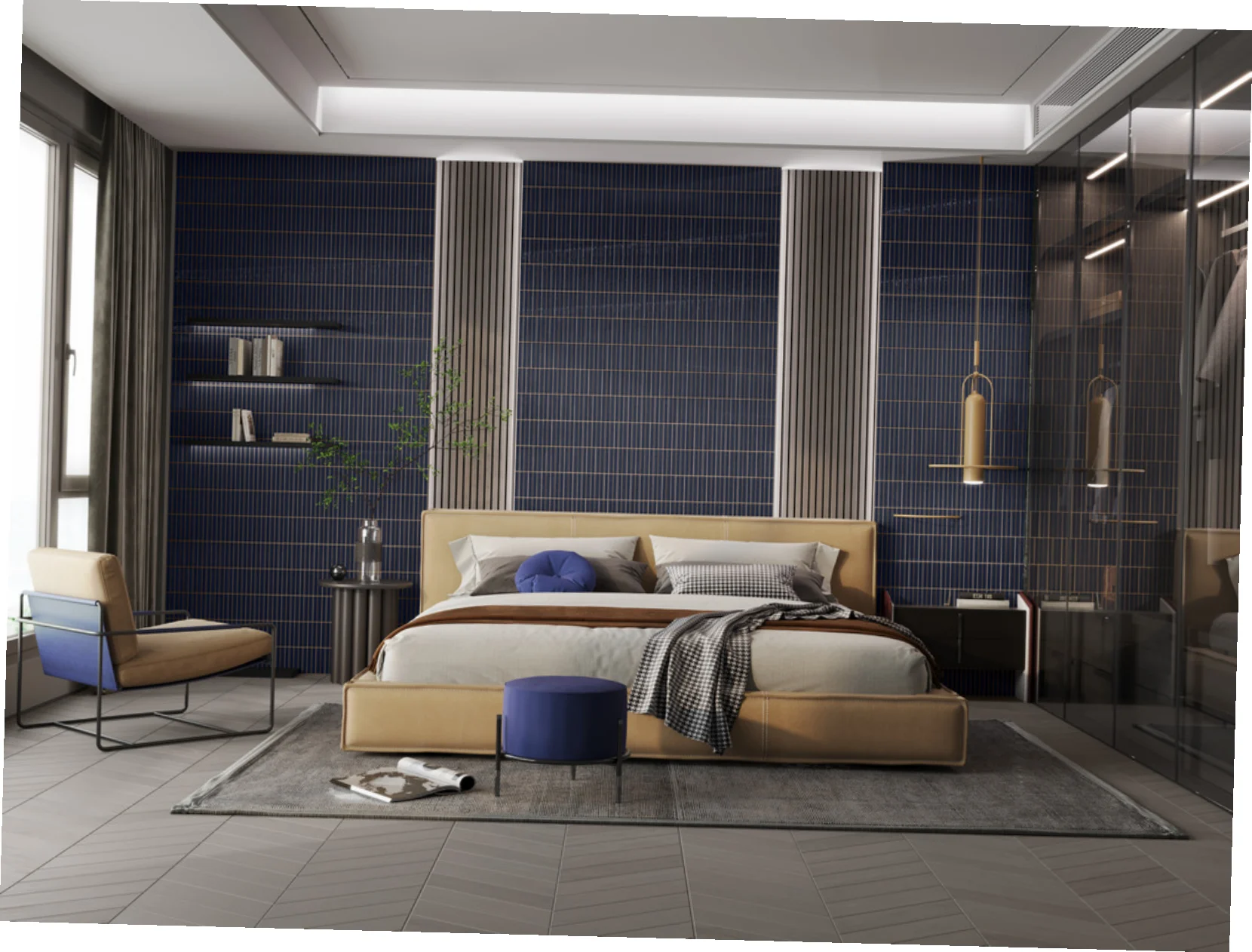 OMT KITKAT COBALT BLUE catalogue application illustration
