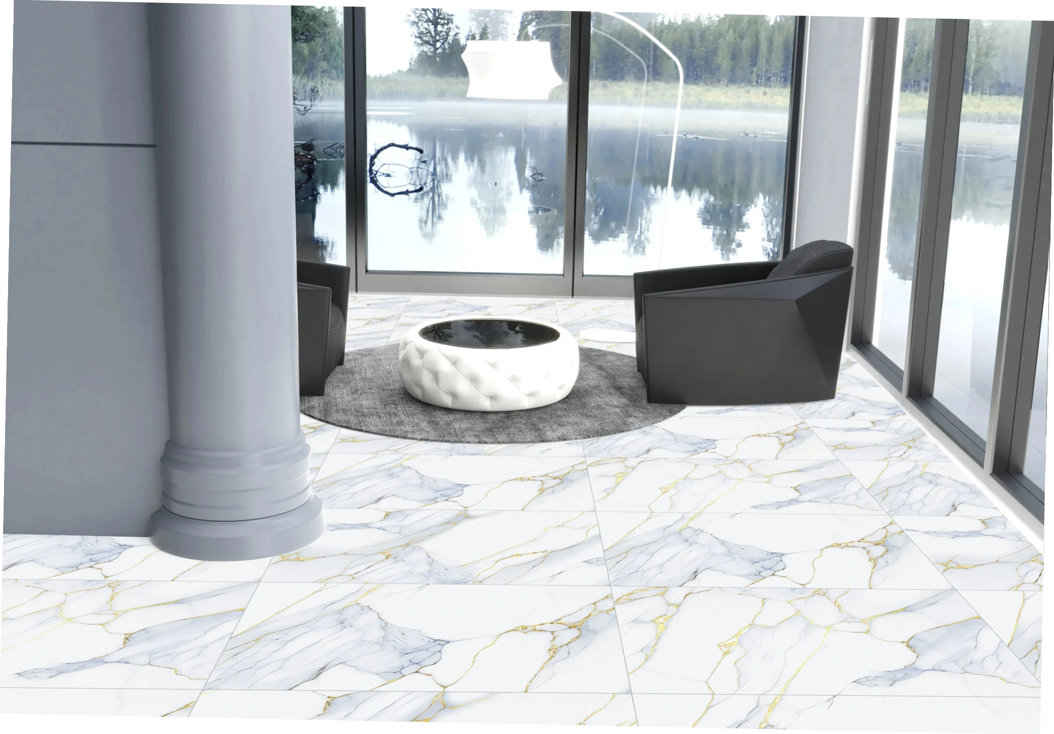 OMT NATURAL GOLDEN BLUE catalogue application illustration
