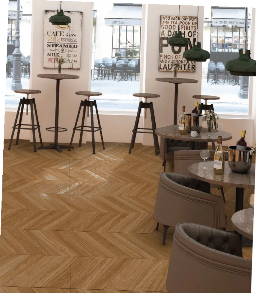 OMT OAK WOOD NATURAL catalogue application illustration