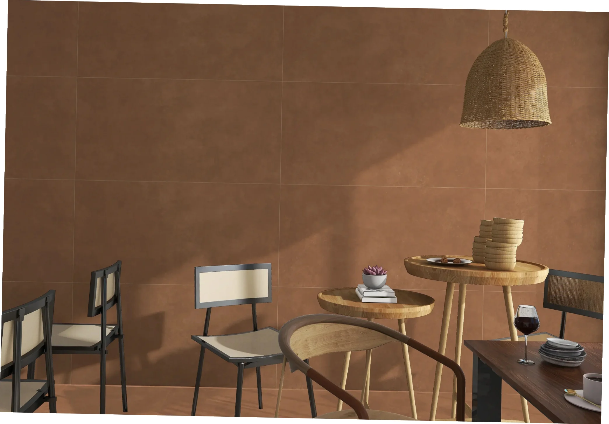 OMT PASTEL BROWN catalogue application illustration