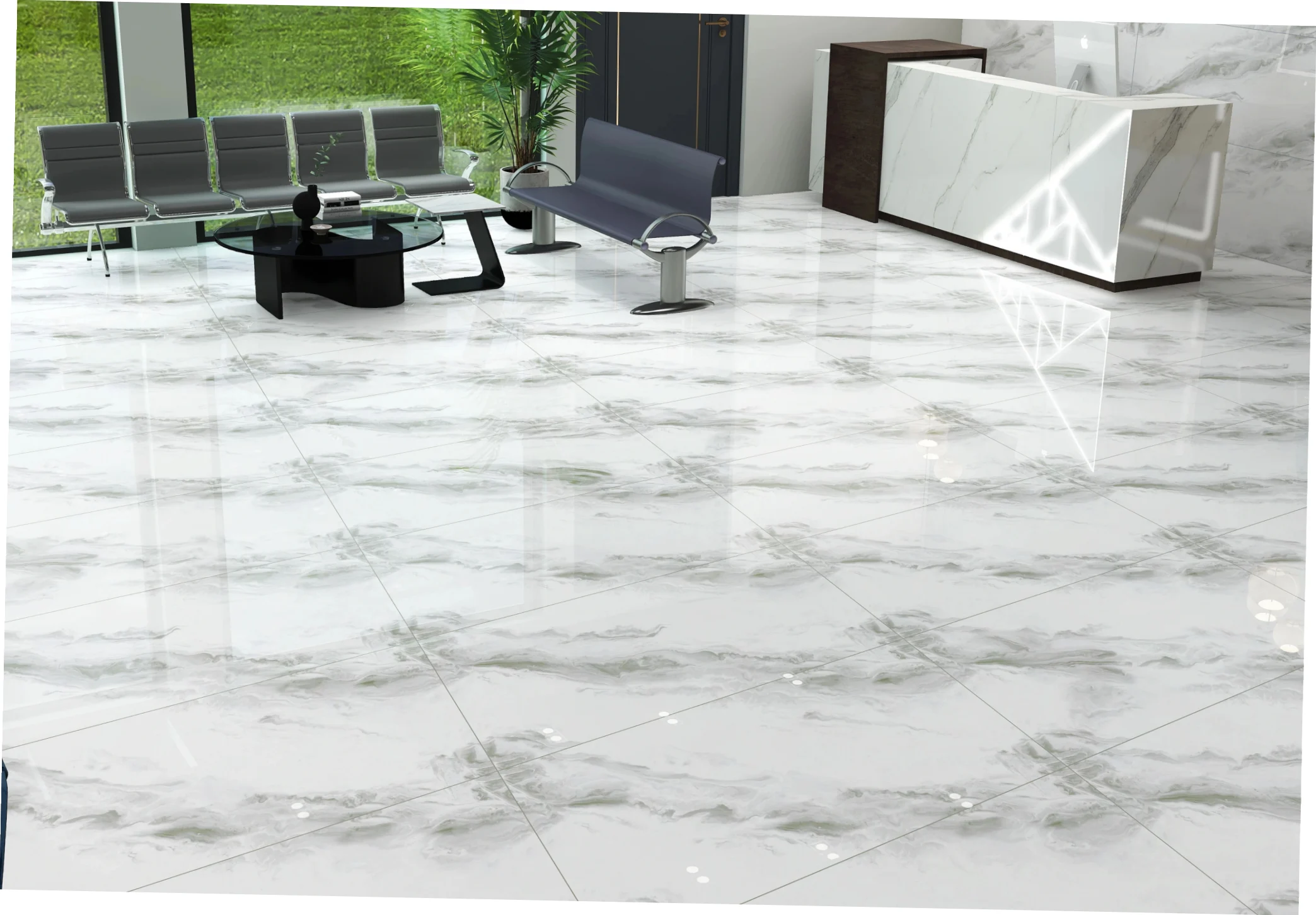 OMT STATUARIO PISTA catalogue application illustration